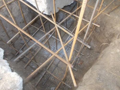 Усиление фундамента железобетонной рубашкой. Предварительный анализ