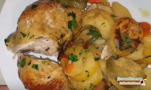 Курица гриль в духовке с картошкой. Курица с картошкой в духовке — 8 самых вкусных рецептов