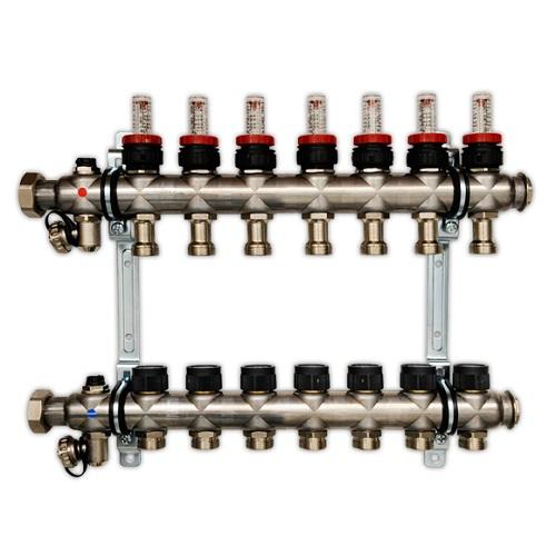 Какие затраты связаны с установкой водяного теплого пола под стяжку. Установка коллектора и смесительного узла с насосом