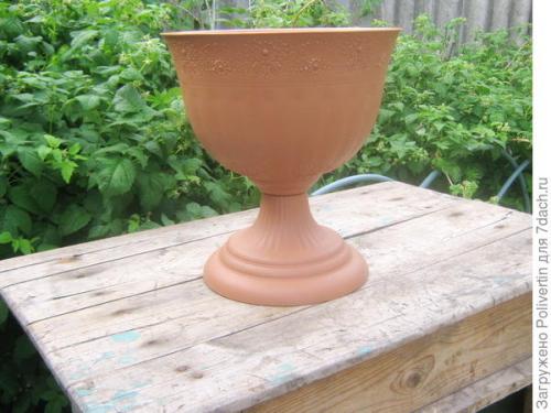 Кашпо из гипса своими руками. Вазон из гипса своими руками
