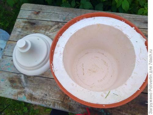 Кашпо из гипса своими руками. Вазон из гипса своими руками