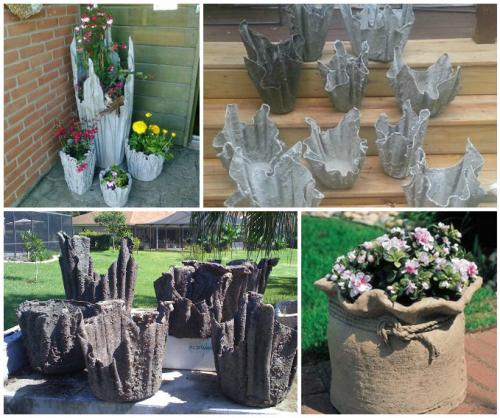 Как сделать кашпо из бетона и ткани. Как сделать кашпо из цемента и ткани и что для этого нужно?