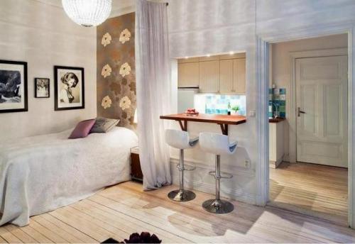 Топ-11 удачных способов зонирования кухни в квартире-студии. Как отделить кухню в квартире студии: беспроигрышные варианты 10