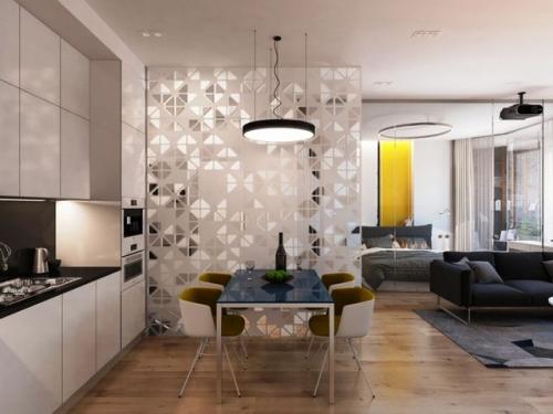 Топ-11 удачных способов зонирования кухни в квартире-студии. Как отделить кухню в квартире студии: беспроигрышные варианты 03