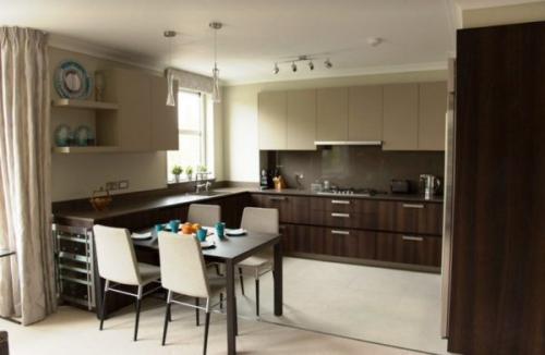 Как отделить кухню в маленькой студии. Кухня в маленькой квартире-студии: фото дизайна