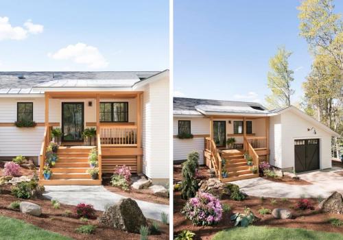 Входное крыльцо частного дома из дерева. Деревянное крыльцо