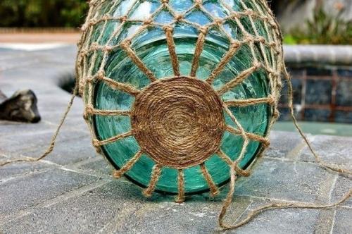 Шпагат из пластиковых бутылок. Украшение бутылок шпагатом