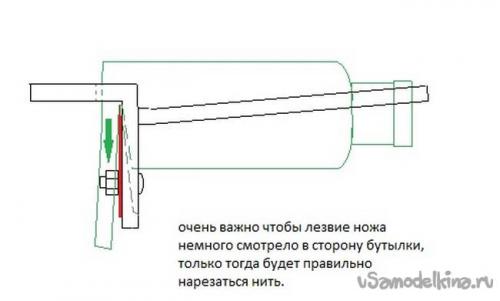 Как распустить пэт бутылку на ленту без бутылкореза. Простое приспособление для нарезки пластиковых бутылок на полосы 17