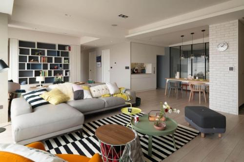 Дизайн однокомнатной квартиры 2022. Ретро, хиппи и кинфолк 01