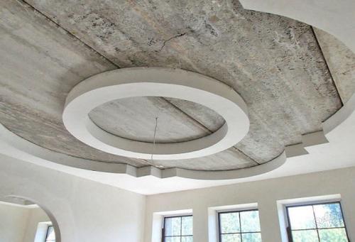 Как устранить провис потолка в доме 06