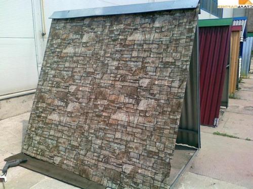 Отделка цоколя профлистом под камень. Основные особенности профлиста под камень