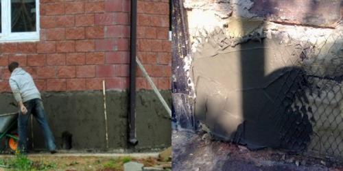 Как зацементировать цоколь дома. Как оштукатурить цоколь дома своими руками