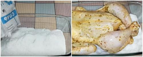 Курица на соли разрезанная. 6 ПРОСТЫХ рецептов курицы на соли 2022 в духовке целиком: классические пошаговые с фото