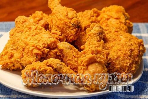 Курица в панировке в духовке, как в КФС.