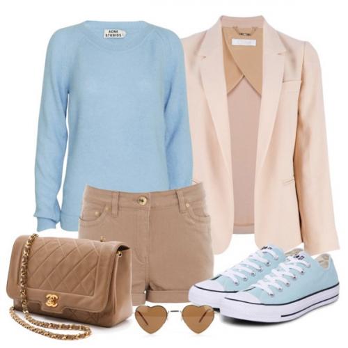 Бежевый цвет в одежде. Какие цвета сочетаются с бежевым в одежде