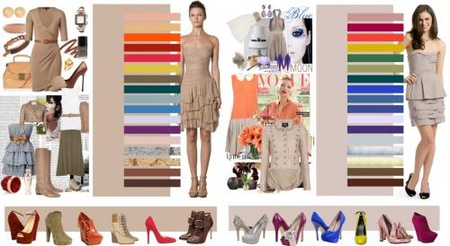 С каким цветом сочетается бежевый. Особенности бежевого цвета