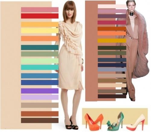 С каким цветом сочетается бежевый. Особенности бежевого цвета