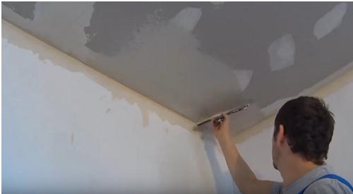 Как шпаклевать двухуровневый потолок из гипсокартона. Как ровно зашпаклевать потолок из гипсокартона