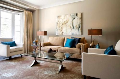 Сочетание бежевого цвета с другими цветами в интерьере. Самые популярные сочетания 05