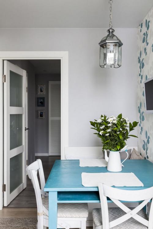 Интерьер в голубых и бежевых тонах. БЕЖЕВО-ГОЛУБАЯ ГОСТИНАЯ: АЗЫ ДИЗАЙНА И ДЕКОРИРОВАНИЯ 32