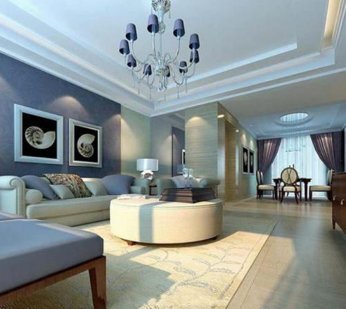 Интерьер в голубых и бежевых тонах. БЕЖЕВО-ГОЛУБАЯ ГОСТИНАЯ: АЗЫ ДИЗАЙНА И ДЕКОРИРОВАНИЯ