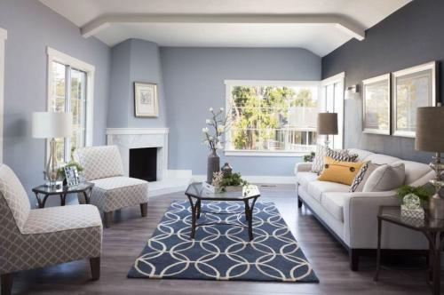 Гостиная в голубых тонах. Гостиная в синем цвете