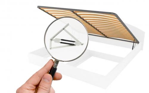 Кровать с подъемным механизмом и ортопедическим основанием. КРОВАТЬ С ПОДЪЕМНЫМ МЕХАНИЗМОМ: ПЛЮСЫ И МИНУСЫ