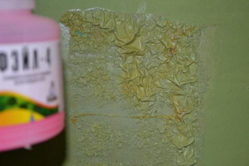 Жидкость для снятия краски со стен. Химические способы