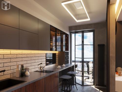 Как оформить в однокомнатной квартире балкон с кухней. 112 самых стильных интерьеров кухни, совмещенной с балконом