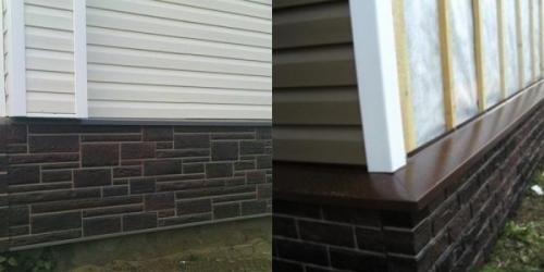 Отливы на цоколь фундамента. Виды отливов