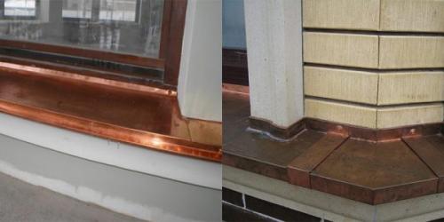 Отливы на цоколь фундамента. Виды отливов