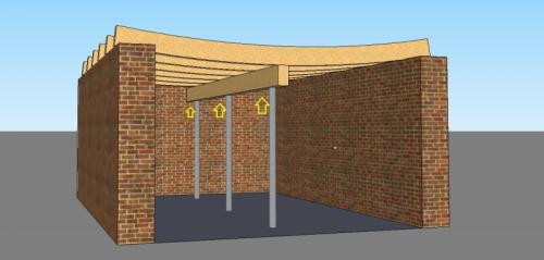 Устранение прогибов чердачных балок без подпорок: простой способ 03