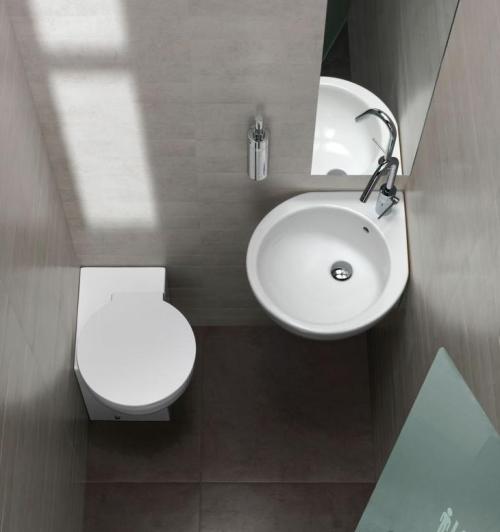 Маленький туалет с раковиной. Рациональность использования маленькой раковины в туалете, варианты моделей