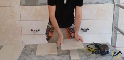 Как положить плитку в маленьком туалете. Как правильно резать плитку