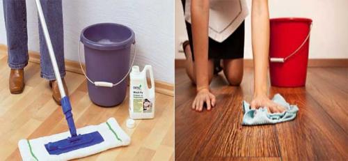 Можно ли мыть ламинат водой. Влажная уборка