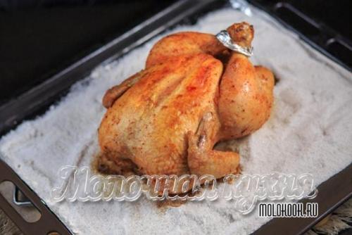 Курица на соли в духовке. Особенности запекания курицы на соли, температура и время приготовления в духовке