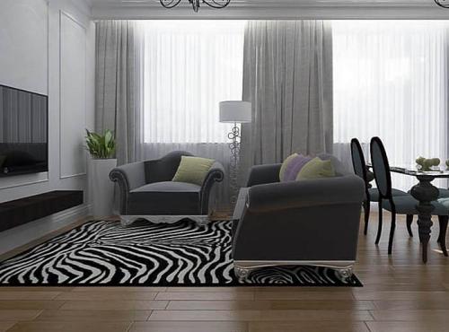 Интерьер гостинной в бело серых тонах. ОСНОВНЫЕ ПОВЕРХНОСТИ (СТЕНЫ, ПОЛ, ПОТОЛОК)