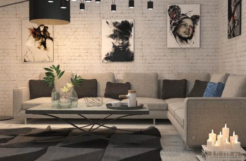 Оформление гостиной в сером цвете. Гармоничные сочетания 01 Оформление гостиной в сером цвете. Гармоничные сочетания 01