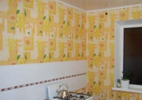 Клеенка на стену в коридор. Клеенка для отделки стен