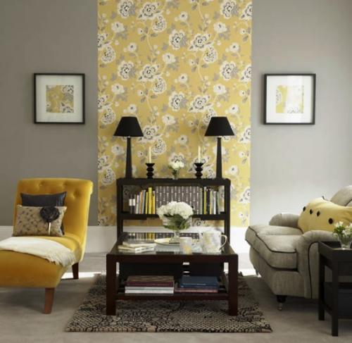 Светло-серые обои в интерьере сочетание с цветами. Насыщаем серый интерьер новыми красками