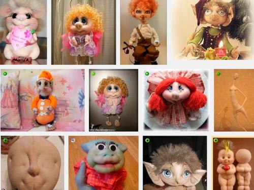 Как сделать открытый рот кукле из капрона. Куклы из капрона