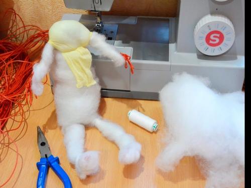 Как сделать открытый рот кукле из капрона. Куклы из капрона