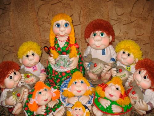 Как сделать открытый рот кукле из капрона. Куклы из капрона