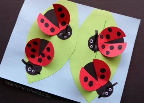 How to Make a Ladybug for school Project. How to Make a Paper Ladybug Craft