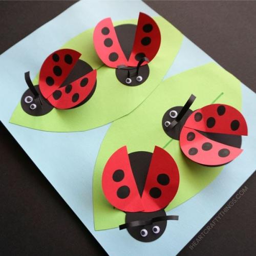 How to Make a Ladybug for school Project. How to Make a Paper Ladybug Craft