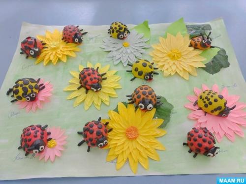 Божья коровка своими руками. Детский мастер-класс «Божья коровка из ореховой скорлупы и пластилина»