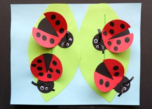 How to Make a Ladybug for school Project. How to Make a Paper Ladybug Craft