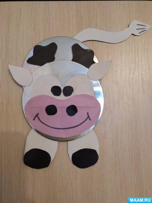 Как соединить пластиковые ложки для создания коровы. Мастер-класс изготовления поделки из пластиковых дисков «Весёлая корова»
