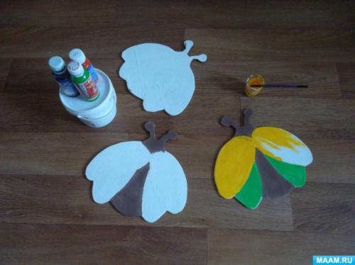 Божья коровка поделка для сада. Мастер-класс «Божьи коровки из фанеры для украшения клумбы»