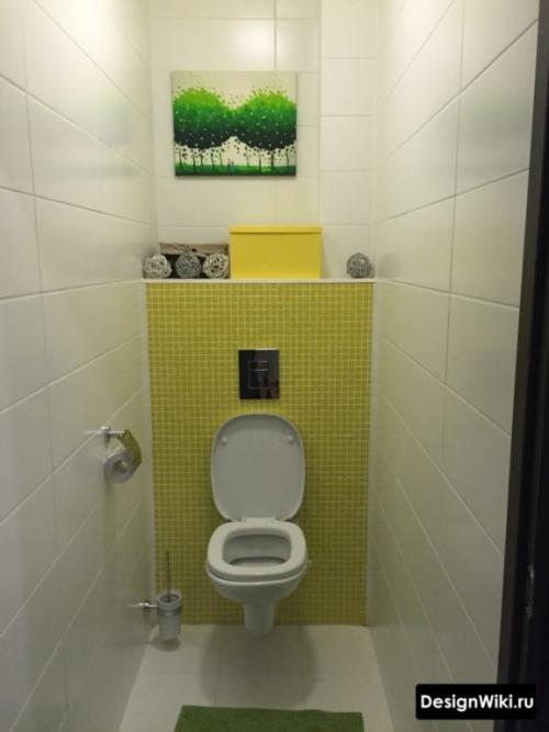 Дизайн туалета 2 кв. Как красиво оформить помещение маленького туалета и не потерять драгоценные квадратные метры? 19 Дизайн туалета 2 кв. Как красиво оформить помещение маленького туалета и не потерять драгоценные квадратные метры? 19